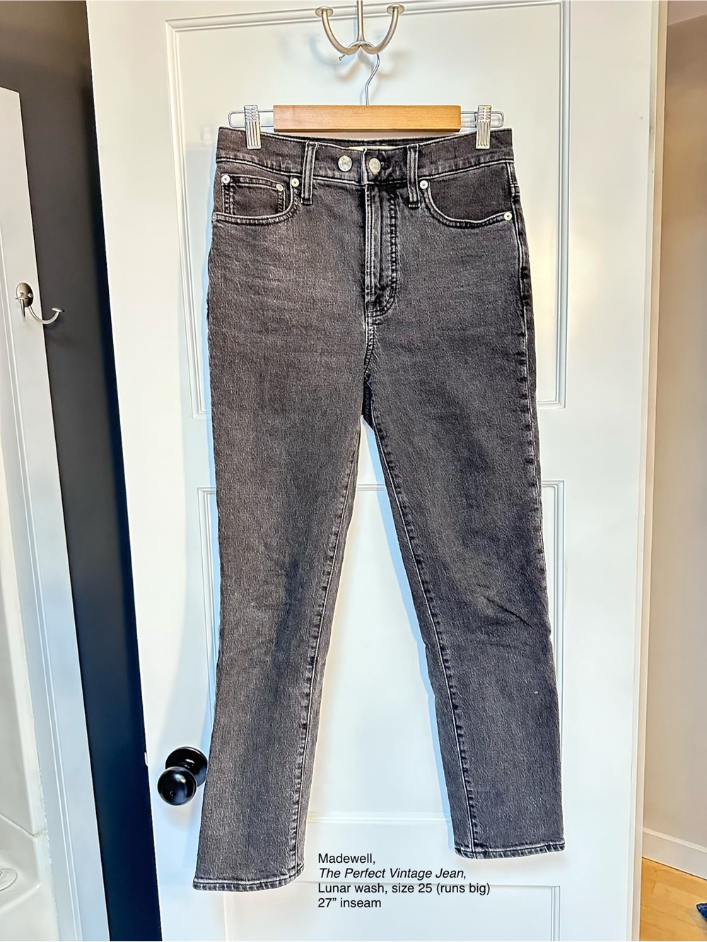 Madewell “The Perfect Vintage Jean” in Lunar Gray Wash